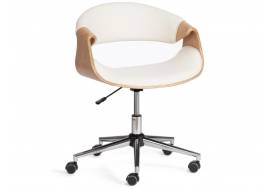 Кресло Bend натуральный кожзам белый