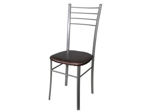 Стул Лайт ДХ-5 на серебряном каркасе обивка темный перламутр