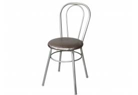 Стул №1 ДХ-8 без мягкой спинки обивка светлый перламутр