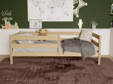 Кровать-софа детская с бортиками без покраски 80х160 см