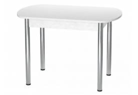 Стол Европейский ХРОМ/ЛДСП Белый лофт