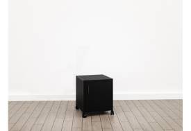 Тумба подкатная закрытая (М-17) Лофт Черный