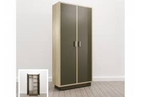 Шкаф комбинированный закрытый (Е-12) Eclectic eco Дуб рокпайл-Скала