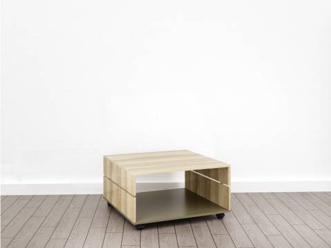 Журнальный стол (О-1) Eclectic lite Дуб рокпайл-Мокко