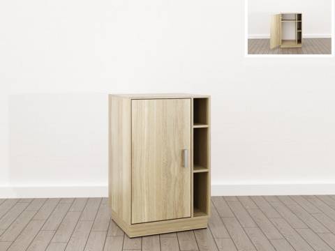 Тумба под кофемашину (О-16) Eclectic lite одноцветный Дуб рокпайл