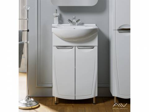 Тумба с раковиной Monaco 55 белая