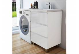 Тумба с раковиной Dallas Luxe 1200 напольная 3 ящика правая