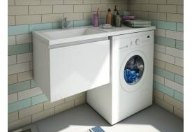 Тумба с раковиной Dallas Luxe 1100 навесная 1 ящик левая