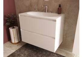 Тумба с раковиной Malta 800 навесная 2 ящика