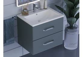 Тумба с раковиной Uperwood Foster серый графит 60 см