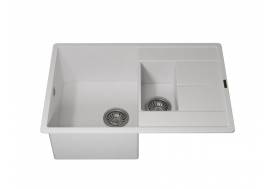 Кухонная мойка Uperwood Quartz UPD-05-01 белая матовая