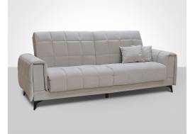 Диван Флирт 3 со съемным чехлом Эффект грей