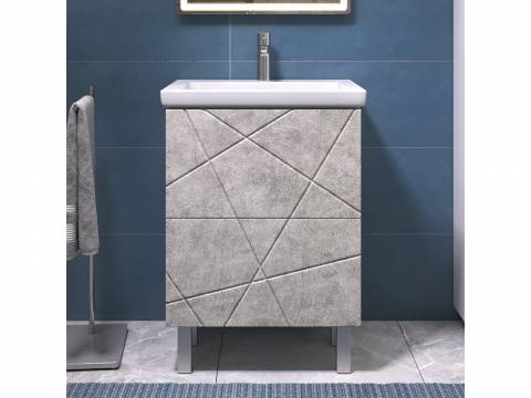 Тумба Geometry 600-0-2 Фостер бетон