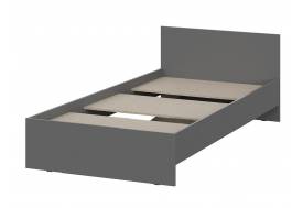 Кровать 900 Денвер Графит серый с настилом