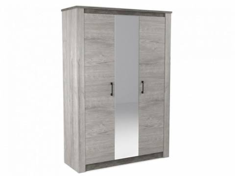 Шкаф 3-х дверный 2194 Денвер Риббек серый