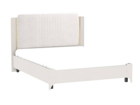 Кровать 1800 Сиде Белый (велюр) без основания