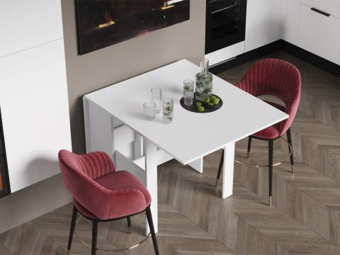 Стол-книжка №1 СТ-001 Белый гладкий