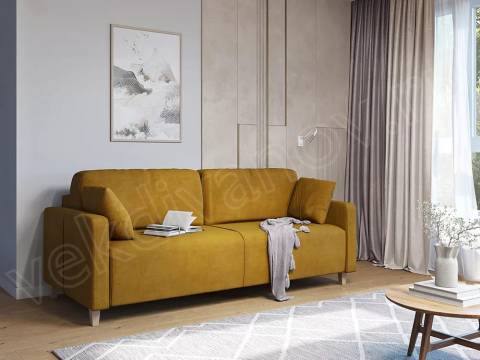 Прямой диван Стокгольм Ultra Mustard