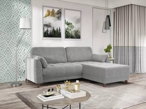 Угловой диван Скандинавия Newtone light grey