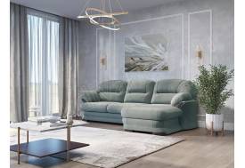 Угловой диван малый Квин 6 без механизма Newtone aqua blue