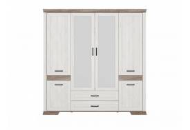 Шкаф SZF6D2S Марсель ясень снежный
