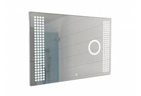 Зеркало Космо Cosmo 100 alum линза с подсветкой Sansa